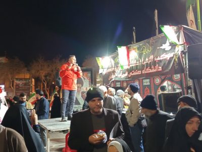 گزارش برپایی موکب  الزهرا دانشگاه شریف با مراسم شهادت رهبر شهید انقلاب