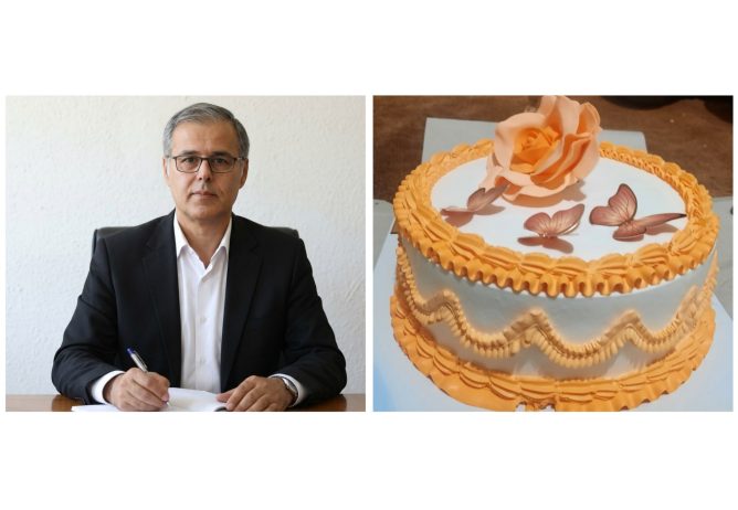 ناصر غلامی هوجقان ۴۹ ساله شد؛ نگاهی به جشن تولد او با کیک خاص