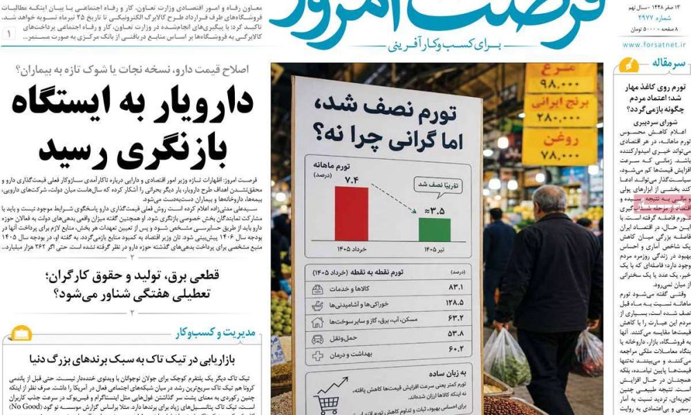 عناوین روزنامه های سه شنبه ۶ مرداد ۱۴۰۵
