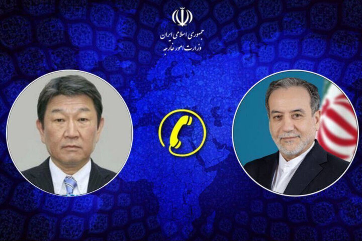 Iran, Japan FMs discuss regional developments by phone