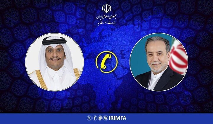 Iran, Qatar FMs discuss Hormuz developments by phone