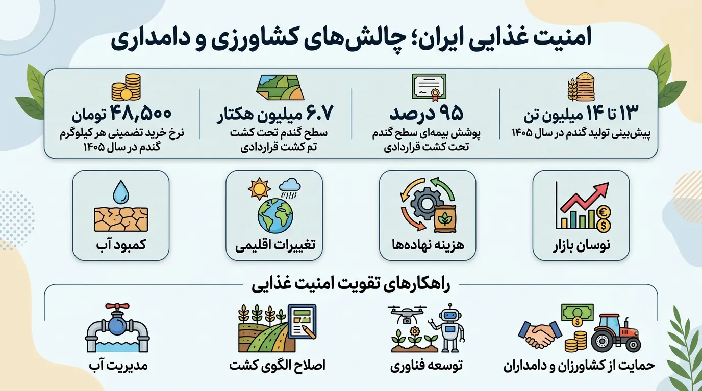 کشاورزی و دامداری ایران و چالش‌های امنیت غذایی