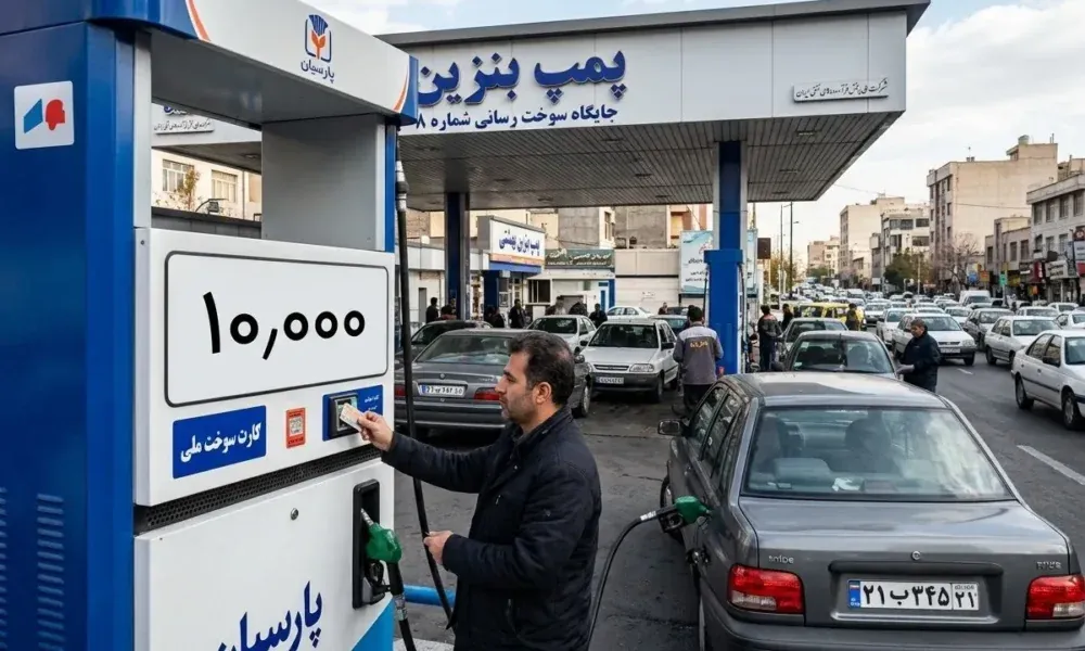قیمت بنزین ۷ شهریور ۱۴۰۵ و افزایش نرخ سوم به ۱۰ هزار تومان