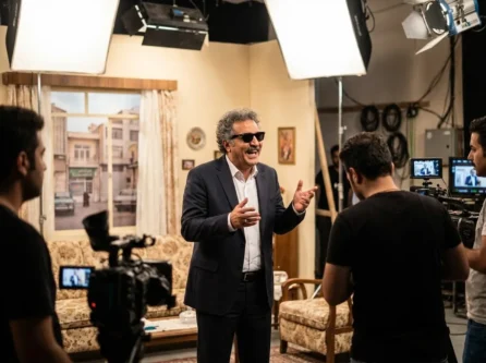 مهران مدیری در سریال مرد سه هزار چهره در نقش مسعود شصت چی
