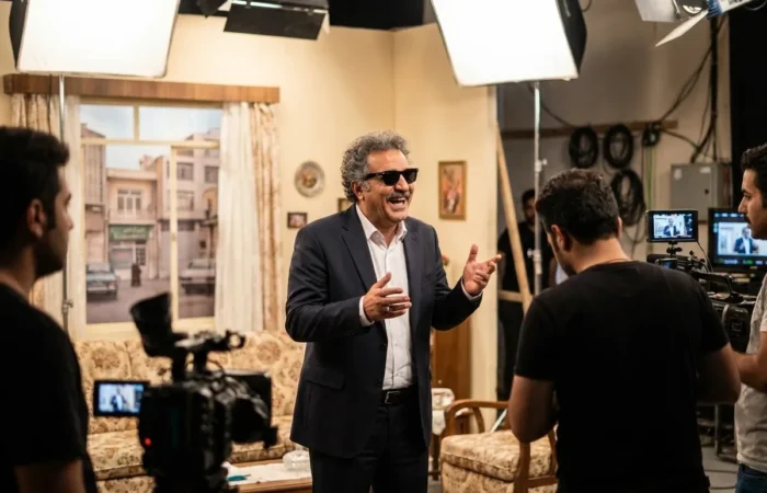 مهران مدیری در سریال مرد سه هزار چهره در نقش مسعود شصت چی