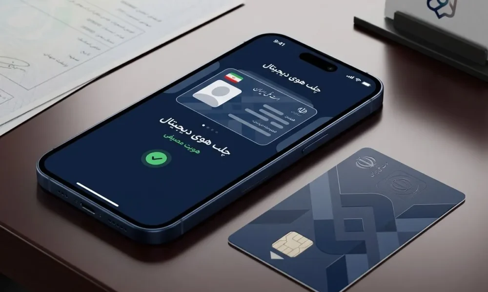 کیف هویت من و کارت ملی دیجیتال روی گوشی تلفن همراه