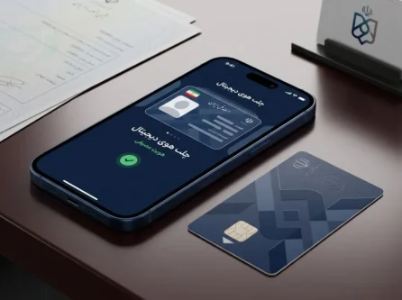 کیف هویت من و کارت ملی دیجیتال روی گوشی تلفن همراه
