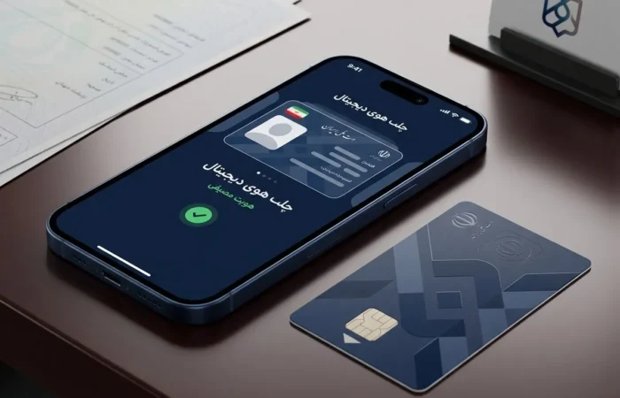 کیف هویت من و کارت ملی دیجیتال روی گوشی تلفن همراه